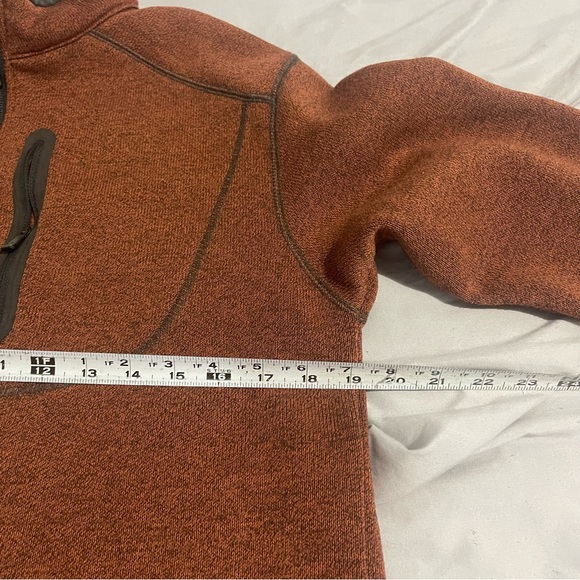 Columbia Titanium Sweater Men Medium Brown Full Zip Up Outdoors Casual Solid - Picture 10 of 12